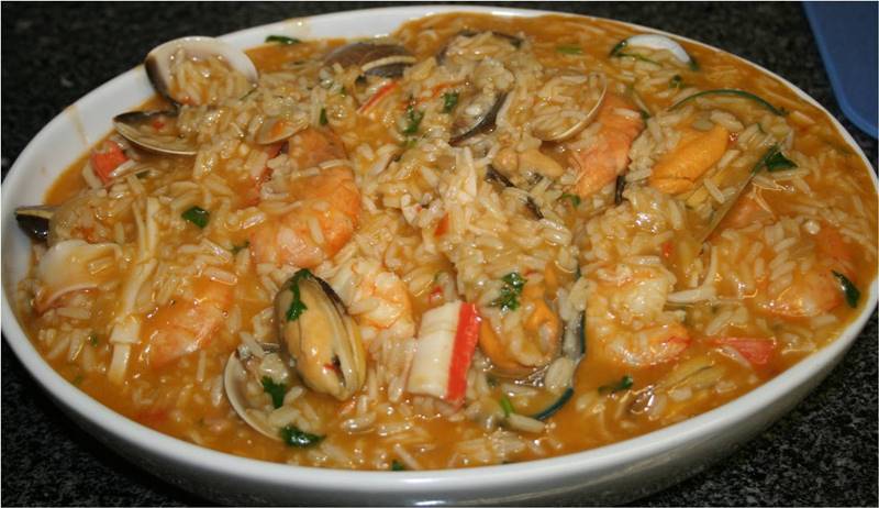 Arroz de marisco delicioso